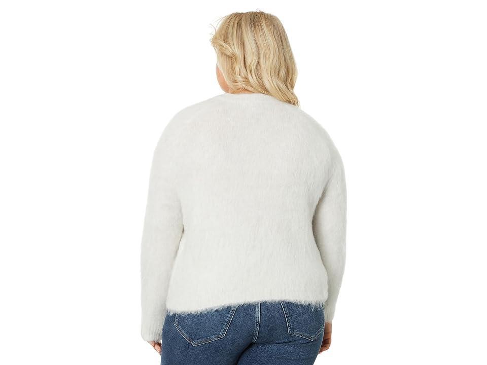 Madewell Plus Brushed Ralph V-Neck Pullover (Heather Smoke) Women's Sweater Product Image