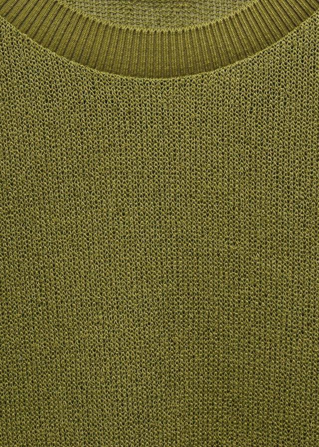 MANGO MAN - Regular fit knit t-shirt greenMen Product Image