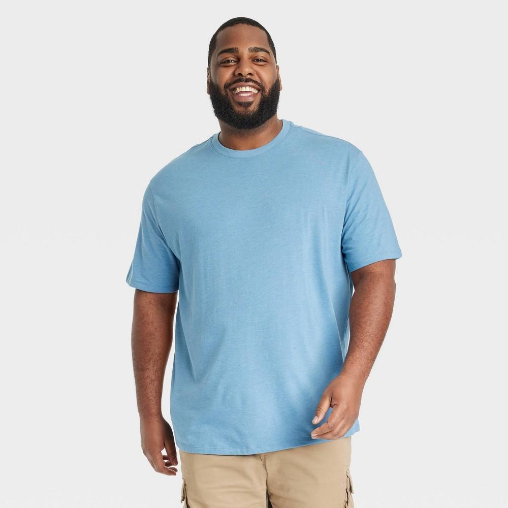 Mens Big & Tall Every Wear Short Sleeve T-Shirt - Goodfellow & Co Cyber Blue 5XL Product Image