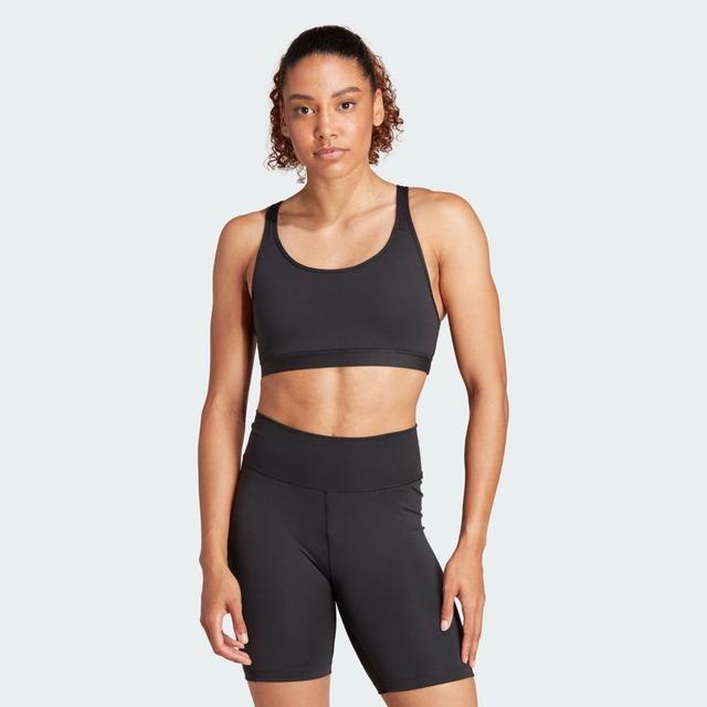 adidas All Me Essentials Medium-Support Bra Black L C-D Womens Product Image