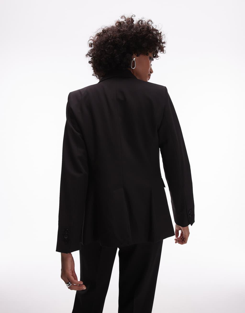 Mango suit blazer in black - part of a set Product Image