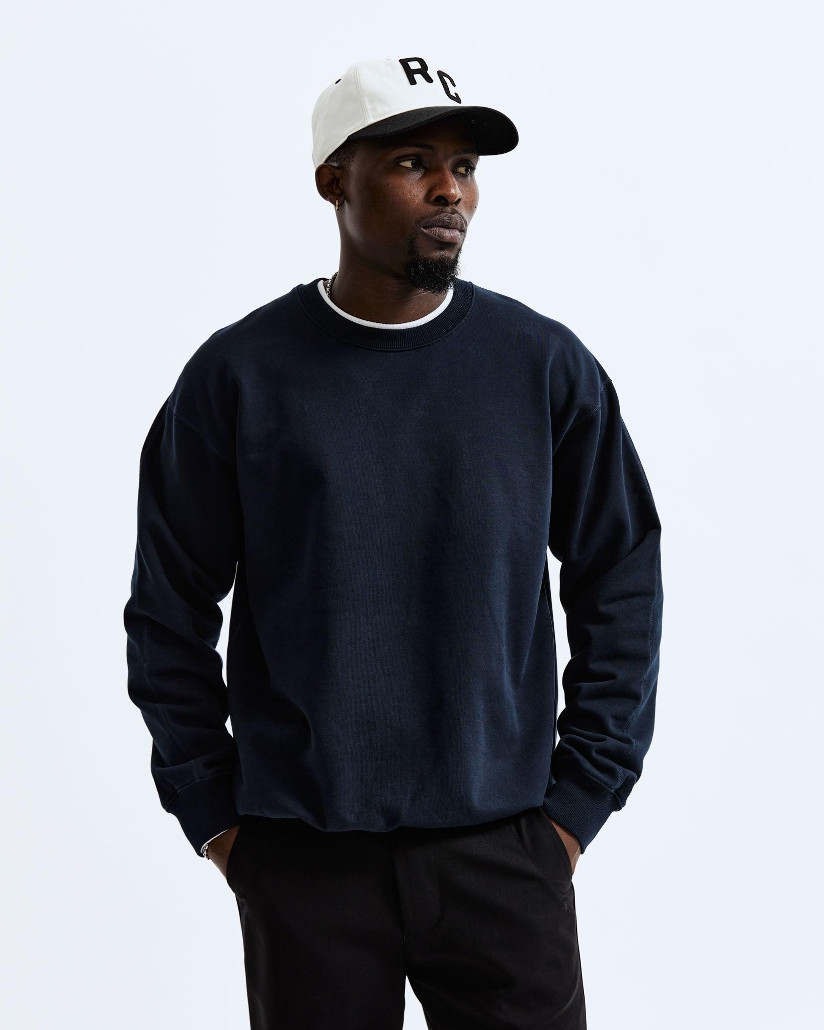 Midweight Terry Relaxed Crewneck - Vault Male Product Image