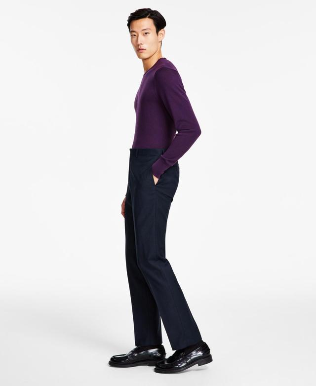 Calvin Klein Mens Slim-Fit Wool-Blend Stretch Suit Pants Product Image