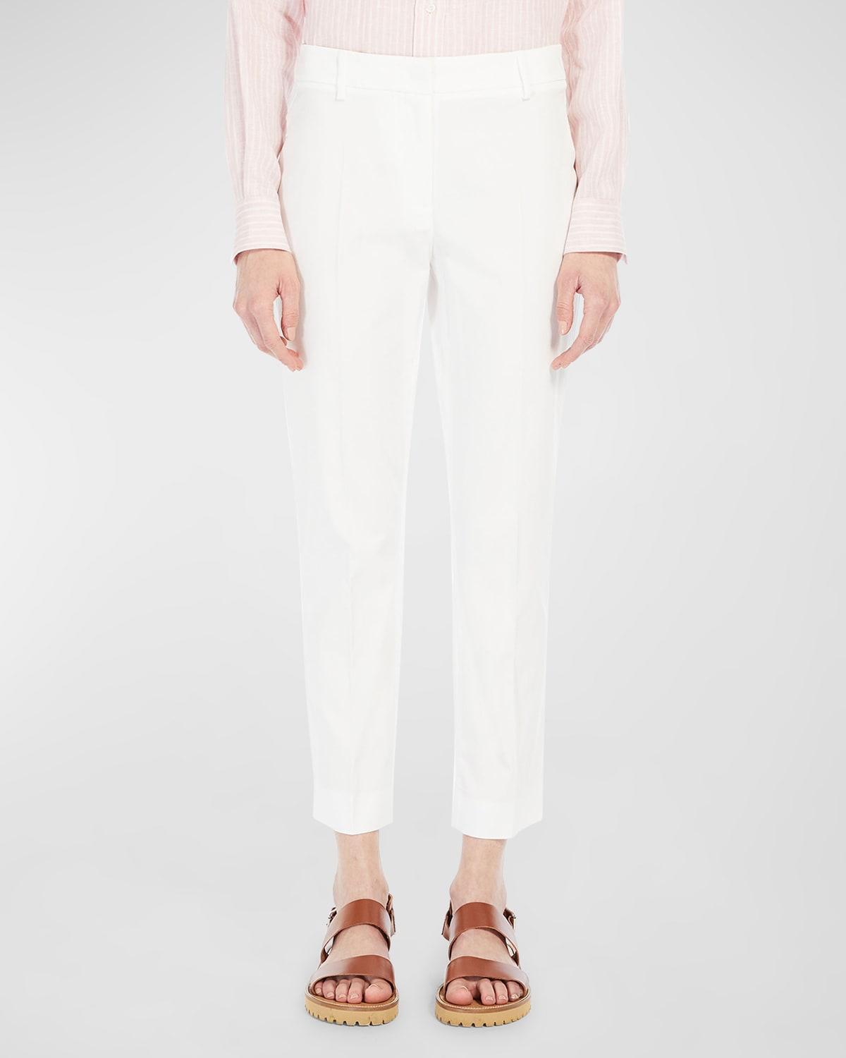 Cecco Cropped Stretch Cotton Pants Product Image