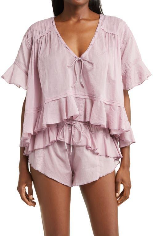 Free People Daydreamer Ruffle Semisheer Cotton Pajamas Product Image