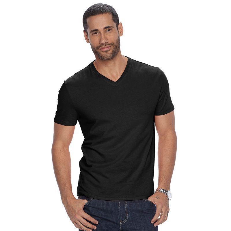 Mens Apt. 9 Premier Flex Short Sleeve V-Neck Tee Product Image