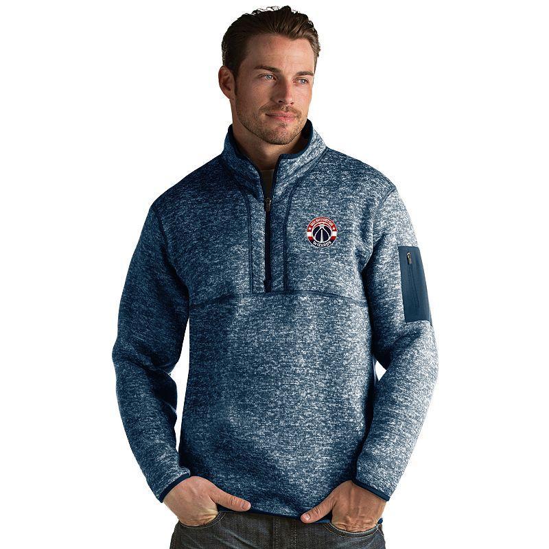 Mens Antigua New Orleans Pelicans Fortune Pullover Light Gray Grey Product Image