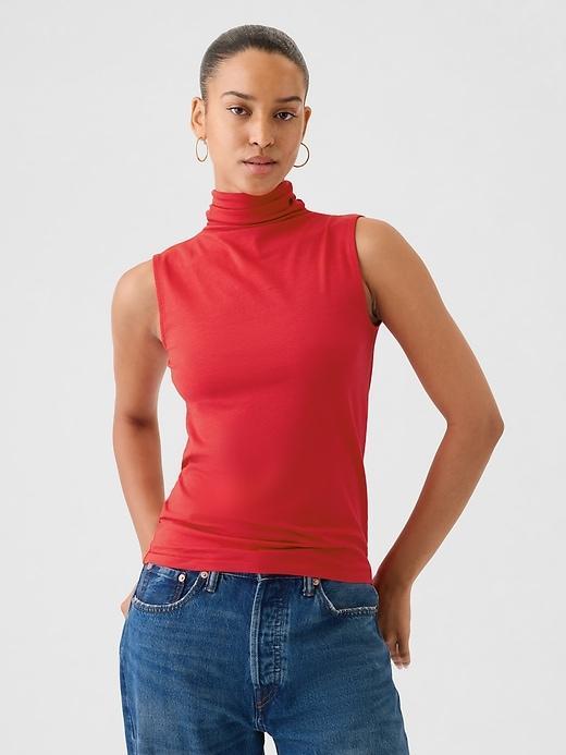 Featherweight Turtleneck Tank Top Product Image