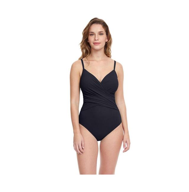 Tutti Frutti V-Neck Surplice One Piece Swimsuit Product Image