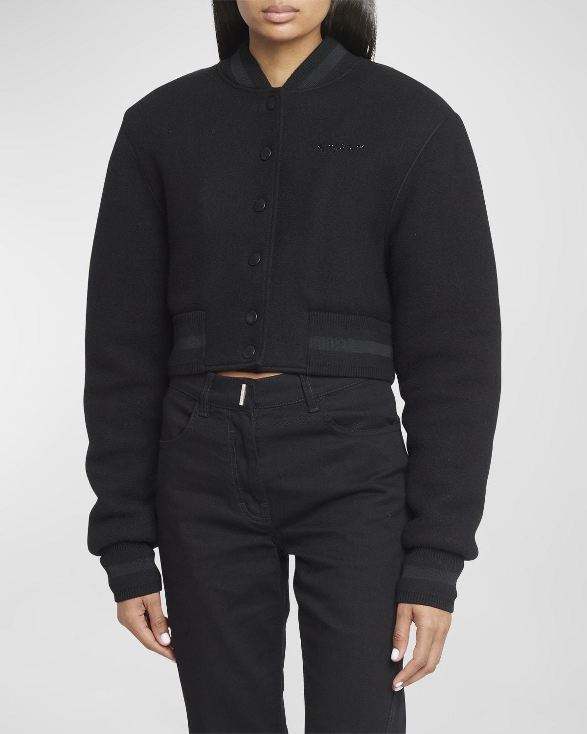 Givenchy Wool Crop Varsity Jacket Product Image