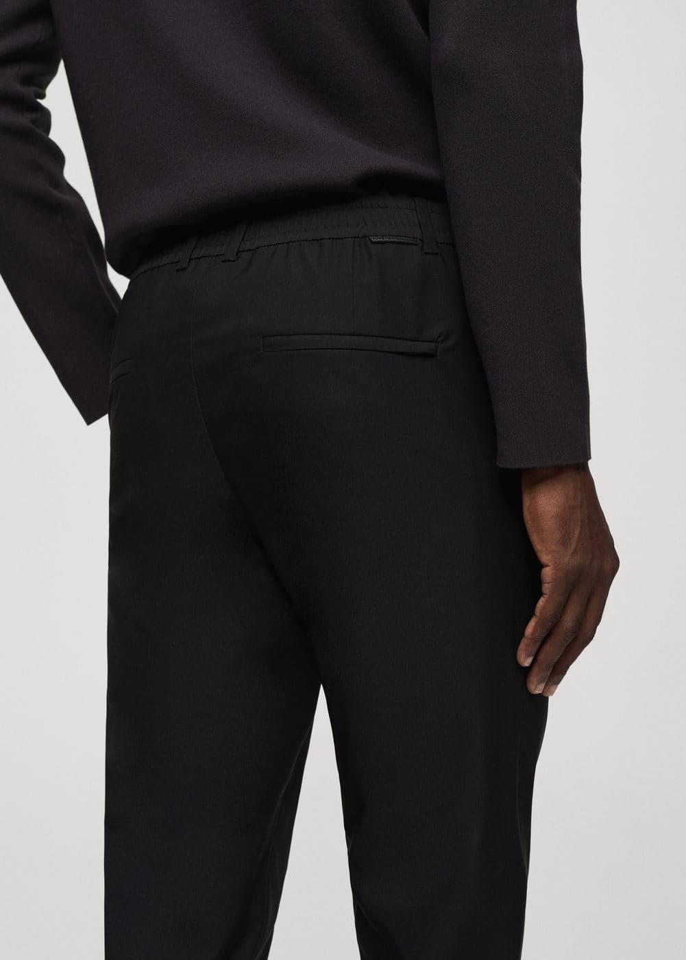 MANGO MAN - Solotex® slim-fit pants blackMen Product Image