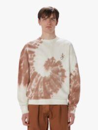 TIE -DYE SWEATSHIRT WITH CAT PRINT in brown | JW Anderson US  Product Image