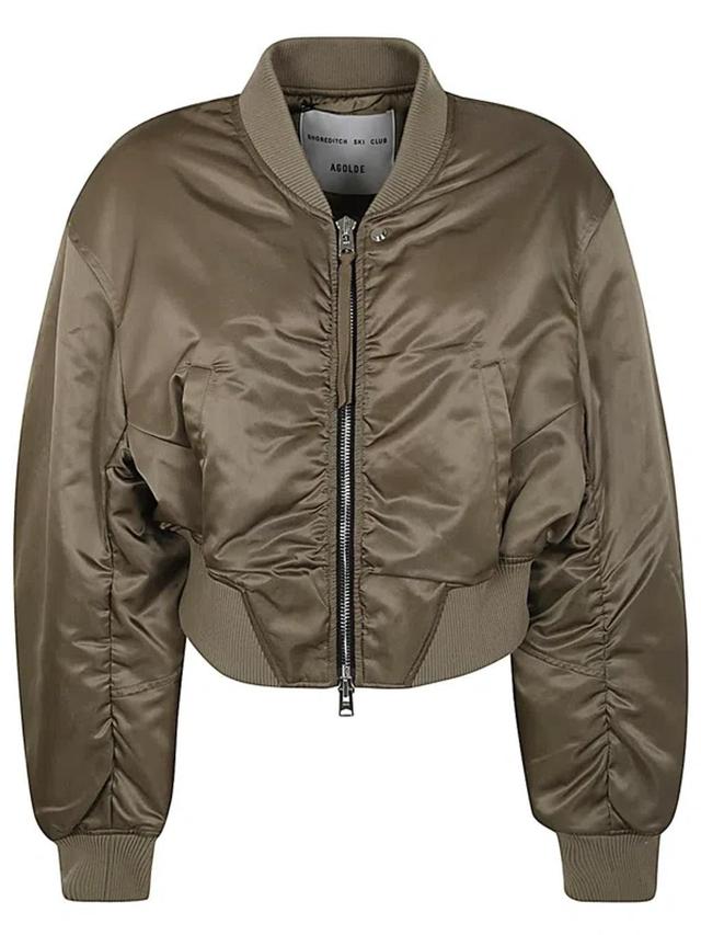 Bomber Jacket In Green Product Image