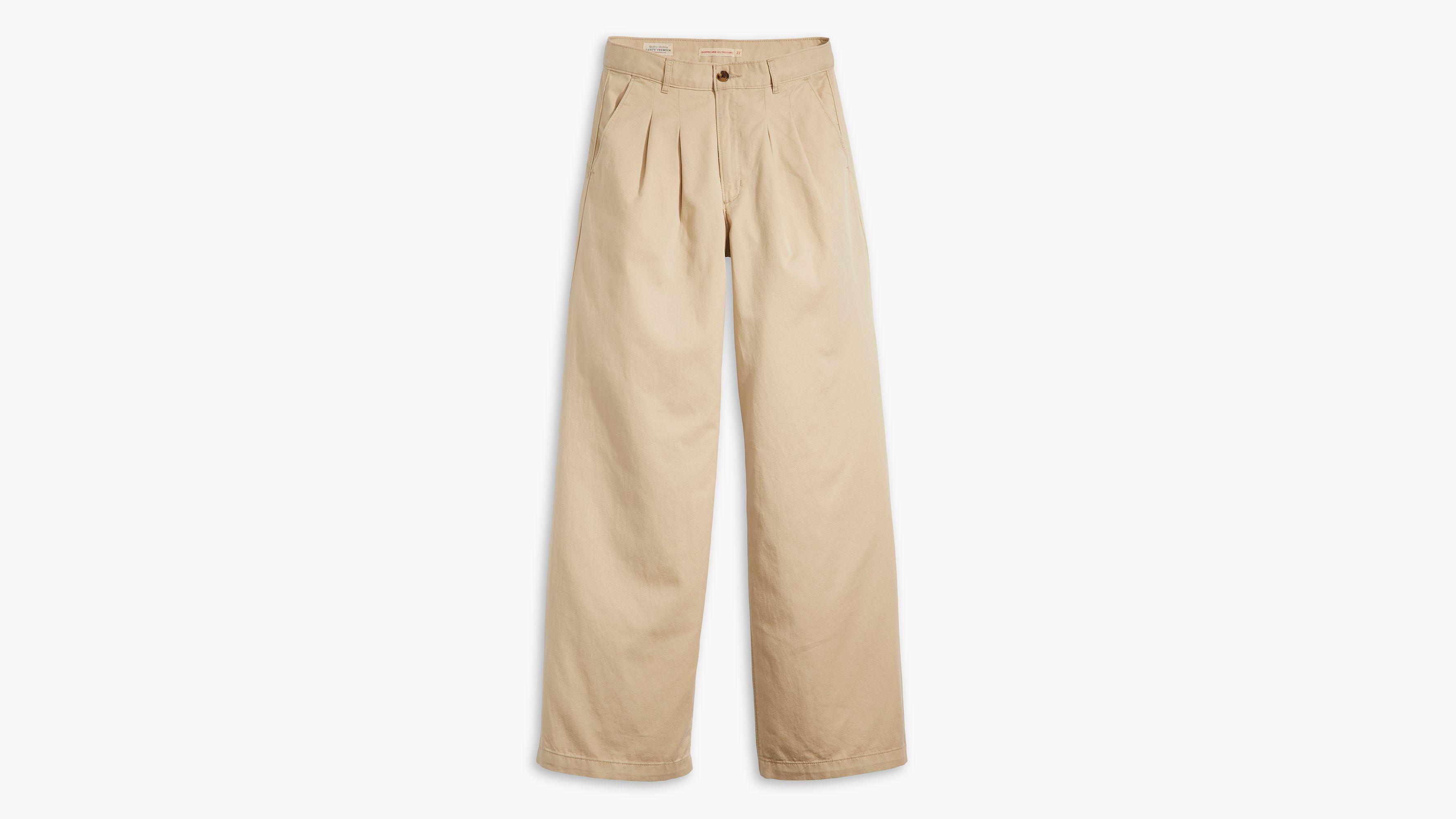 Levis Pleated Wide Leg Womens Trouser Pants Product Image