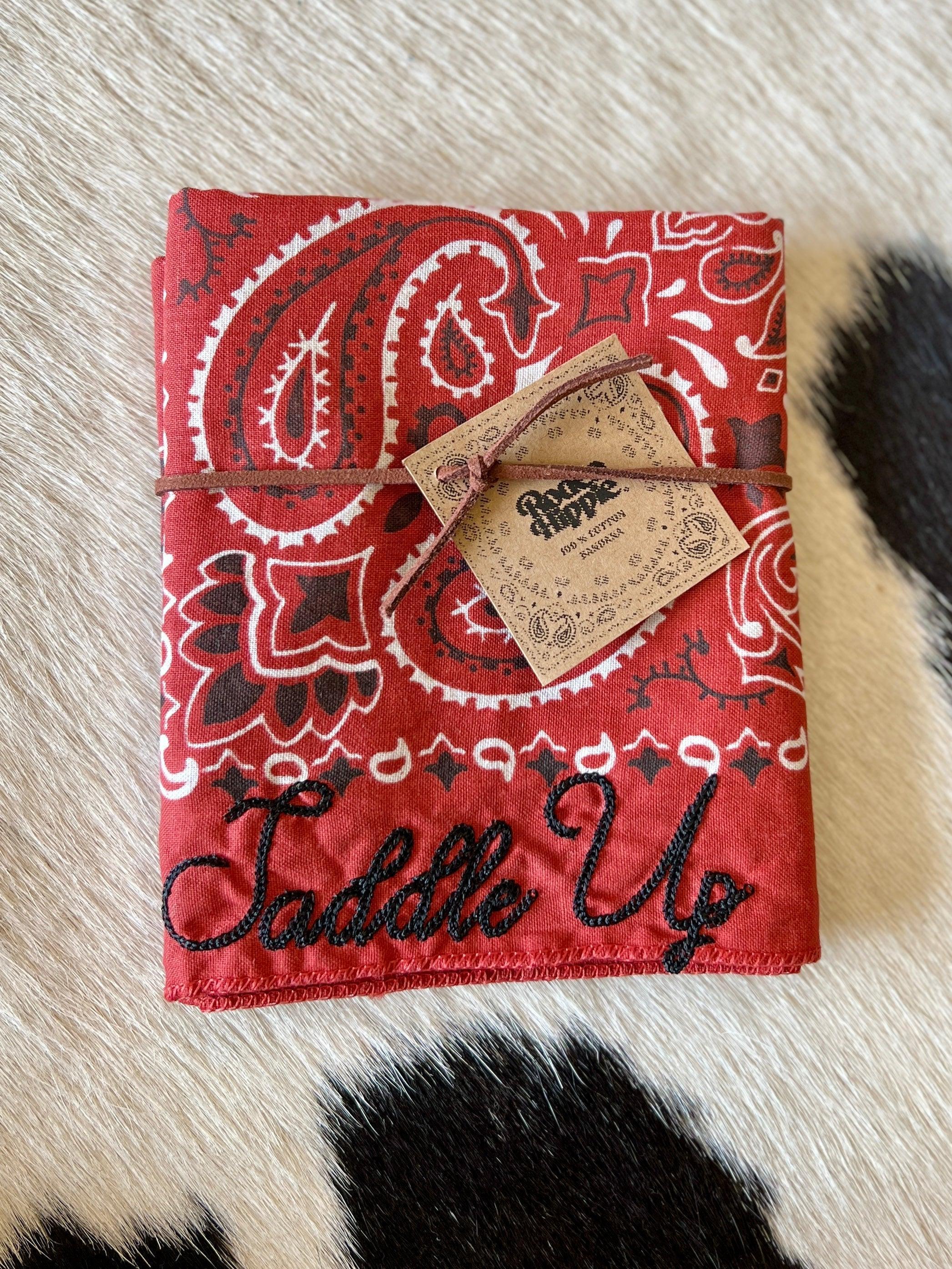 Saddle Up Embroidered Bandana Product Image