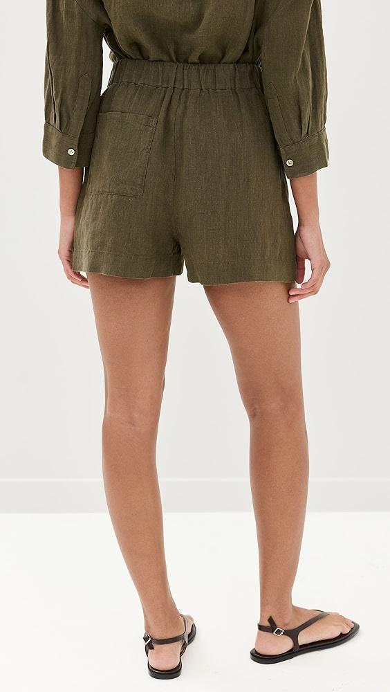 Jenni Kayne Linen Logan Shorts | Shopbop Product Image