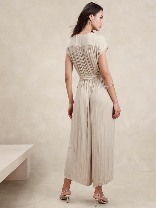 Crystal Pleated Jumpsuit Product Image