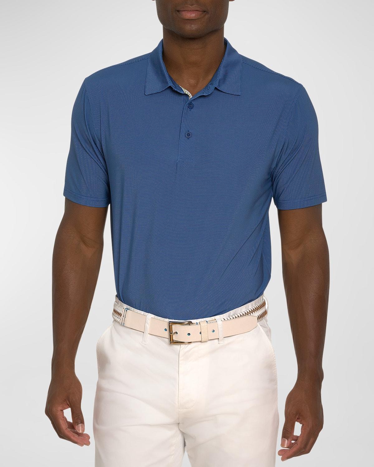 Mens Hyde Short-Sleeved Knit Polo Shirt Product Image