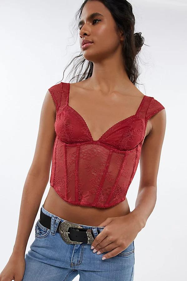 Out From Under Amour Lace Underwire Corset Womens at Urban Outfitters Product Image