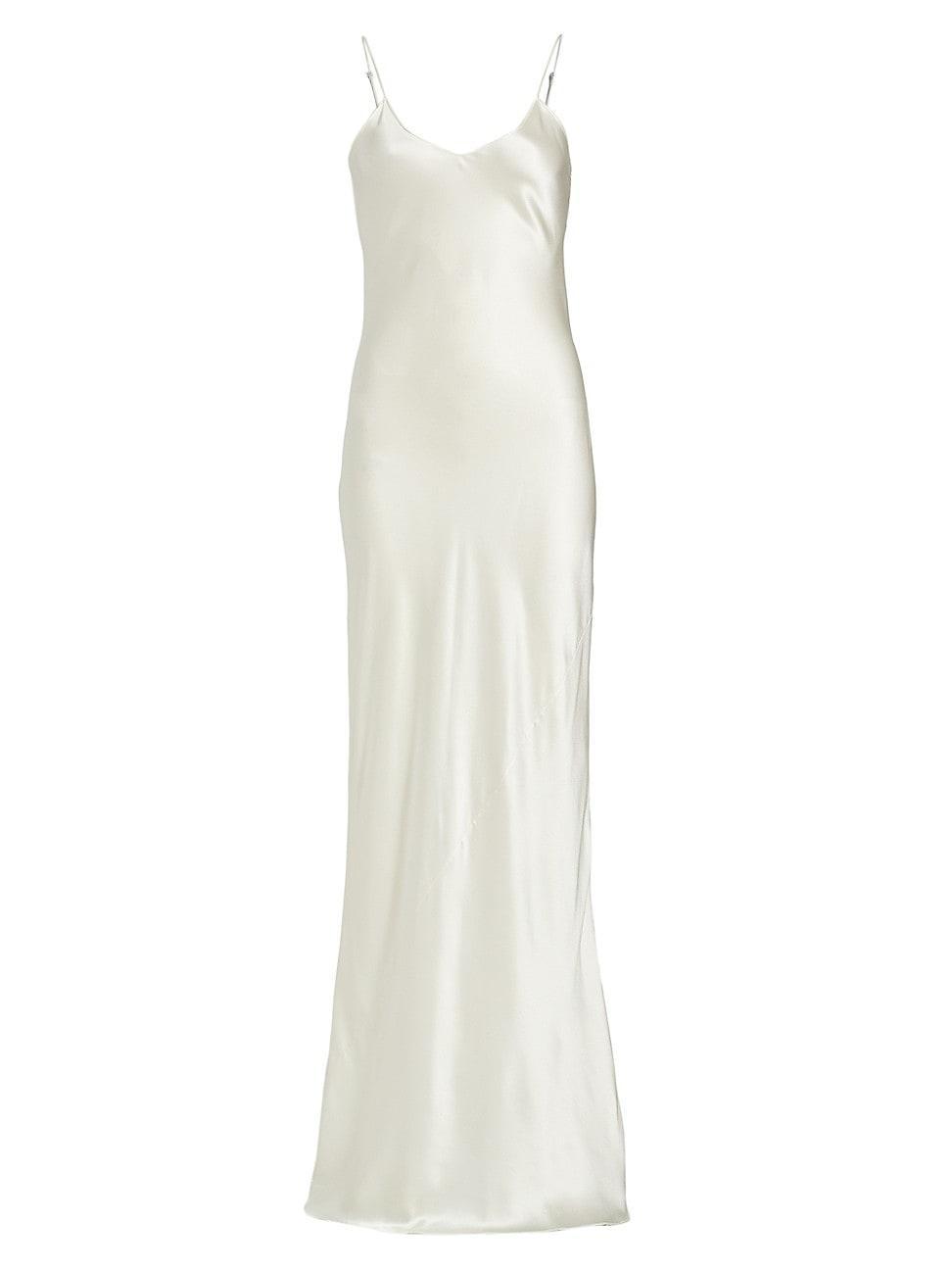 NILI LOTAN Cami Gown Ivory. (also in M). Product Image