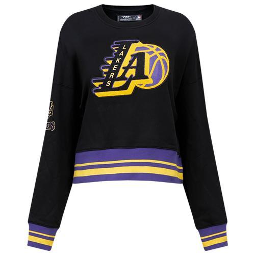 Pro Standard Womens Lakers Crew - Black/Purple Product Image