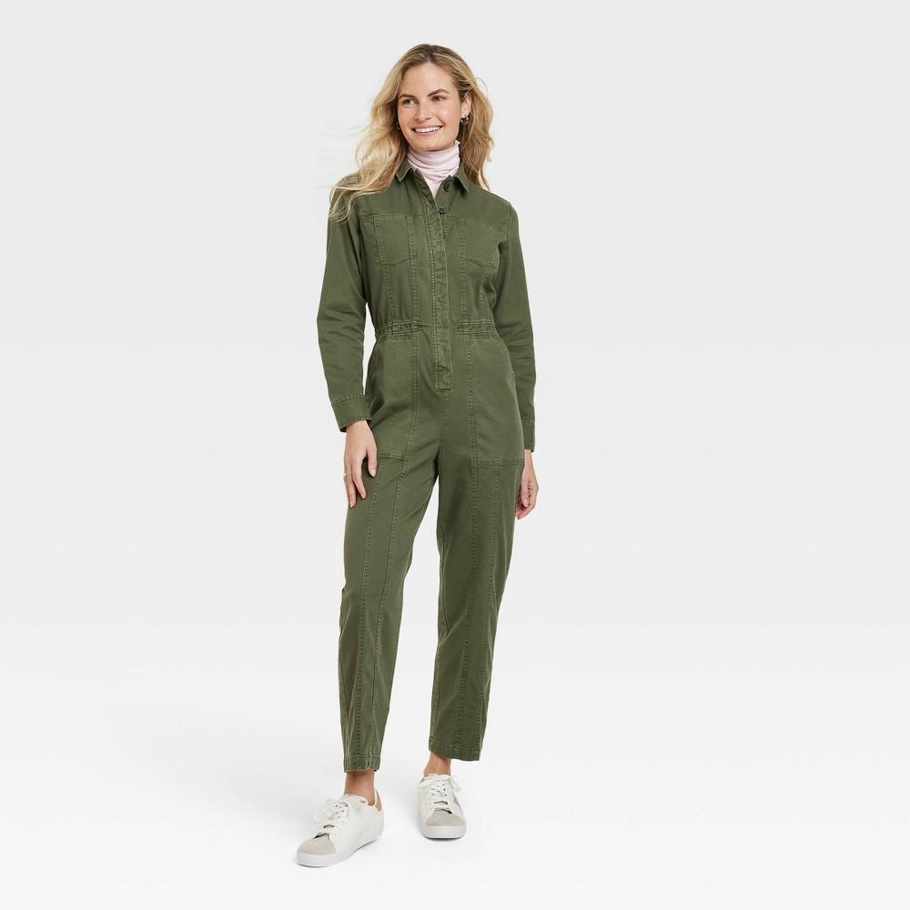 Womens Button-Front Coveralls - Universal Thread 2 Product Image