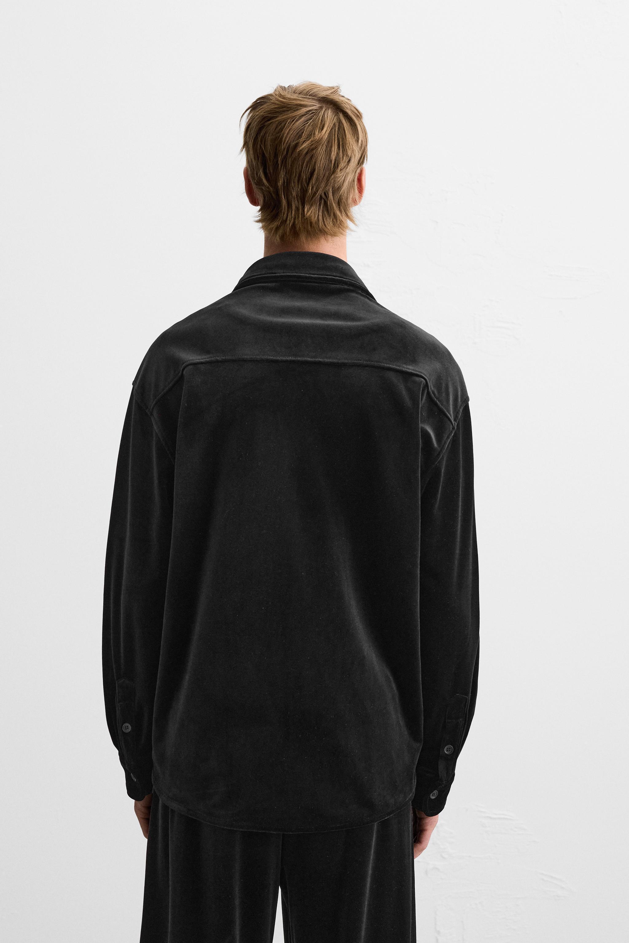 VELVET OVERSHIRT Product Image