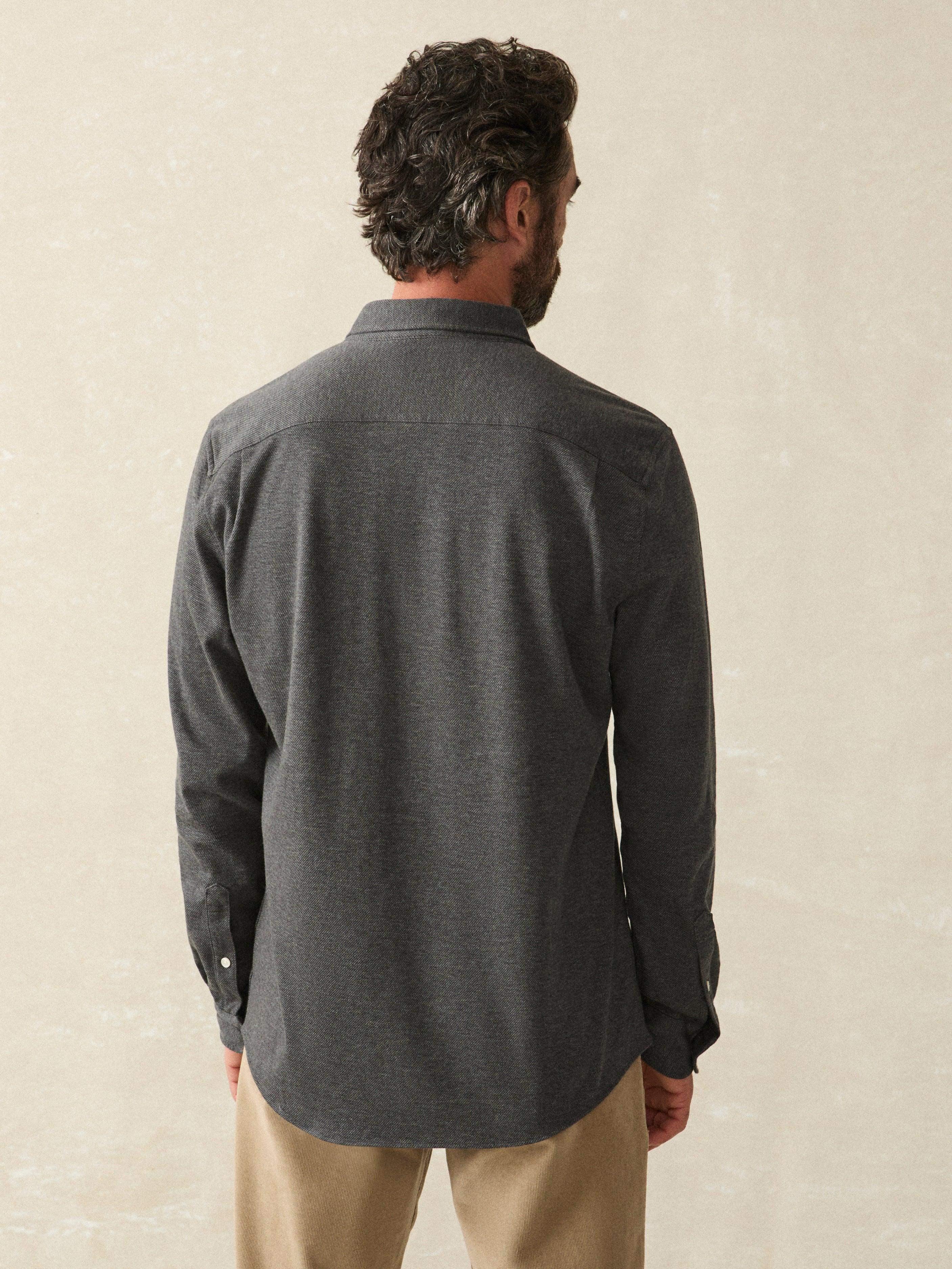 Coastline Knit Shirt - Charcoal Heather Twill Male Product Image