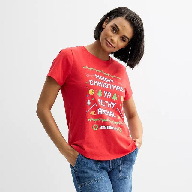 Womens Home Alone Merry Christmas Ya Filthy Animal Graphic Tee Product Image