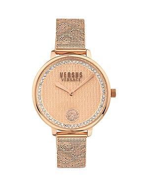 Versus Versace Womens Two-Hand Quartz La Villette Silver-Tone Stainless Steel Bracelet 36mm Product Image