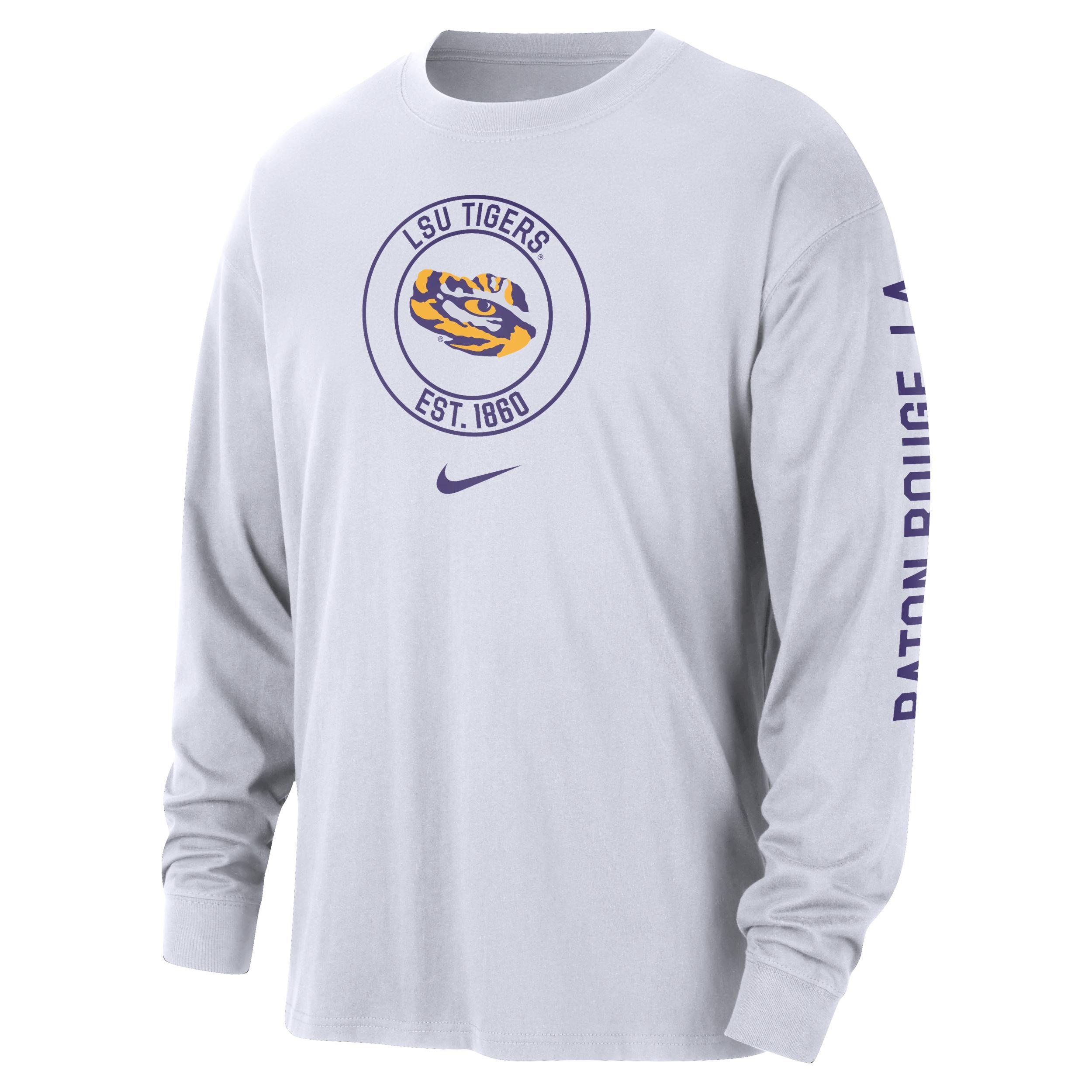 LSU Max90 Men's Nike College Long-Sleeve T-Shirt Product Image