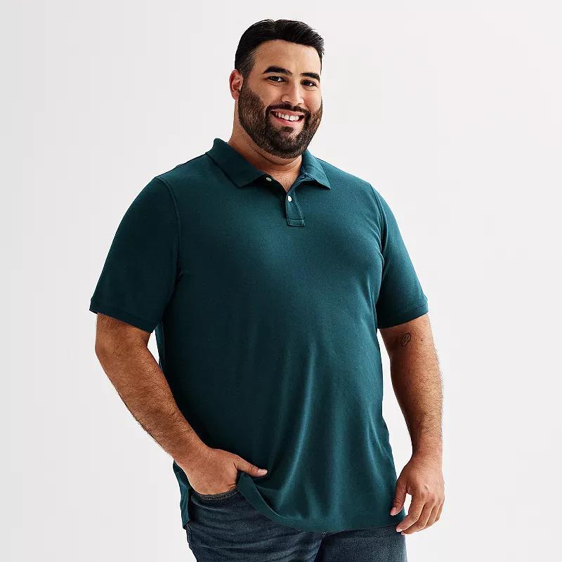 Big & Tall Sonoma Goods For Life Pique Polo, Mens Product Image