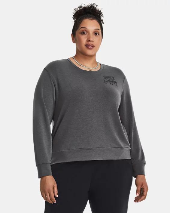 Women's UA Rival Terry Graphic Crew Product Image