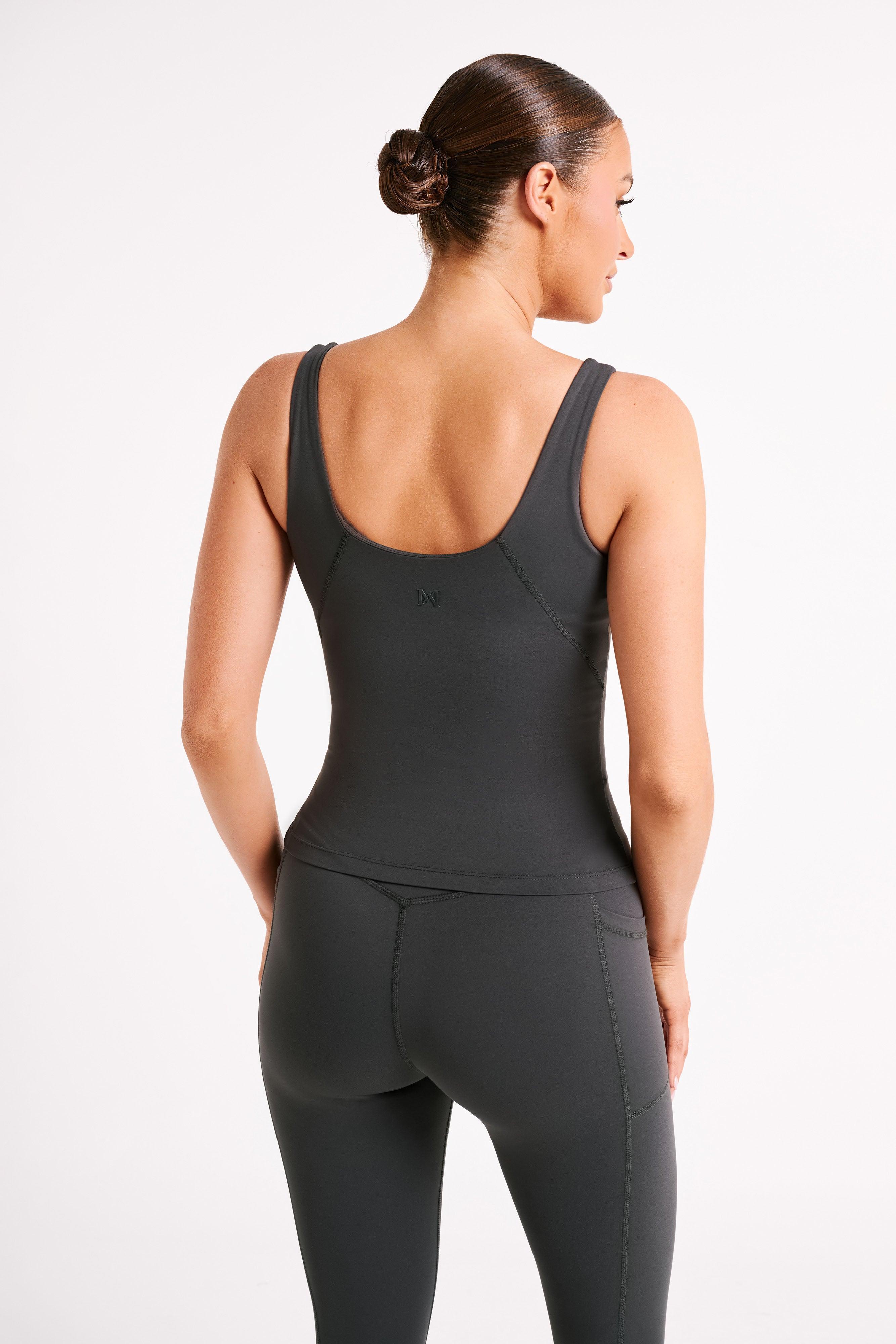 Nadine Yoga Top - Charcoal Product Image