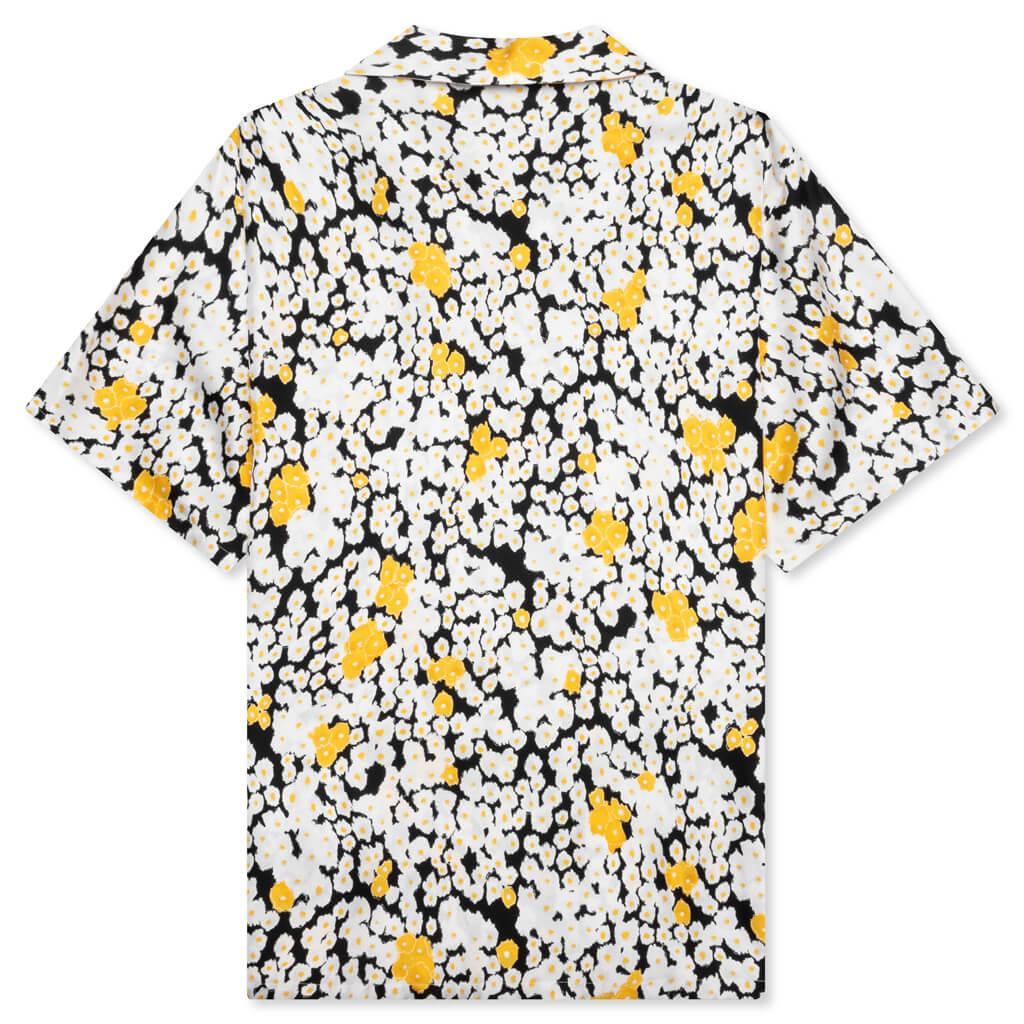 Printed Bowling Shirt - Black Male Product Image