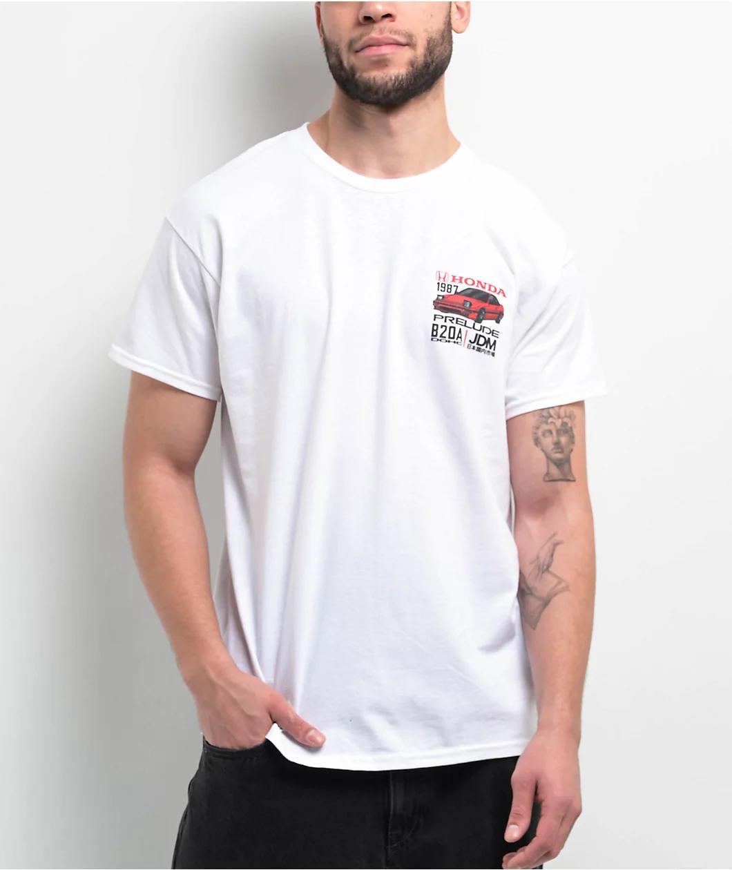 Honda Prelude To Perfection White T-Shirt Product Image