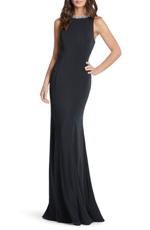 Ieena for Mac Duggal Crystal Neck Trumpet Gown Product Image