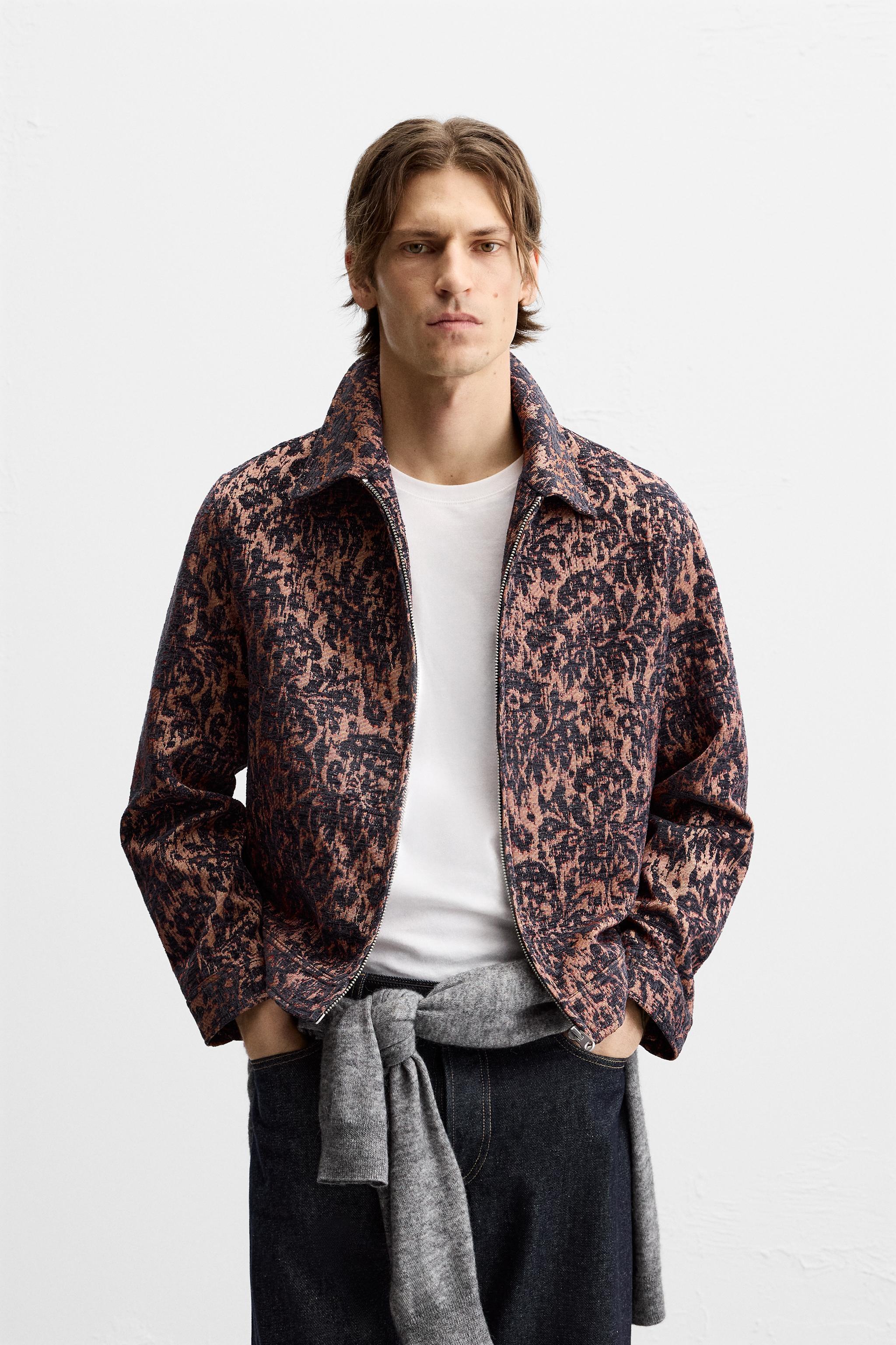 FLORAL JACQUARD JACKET Product Image