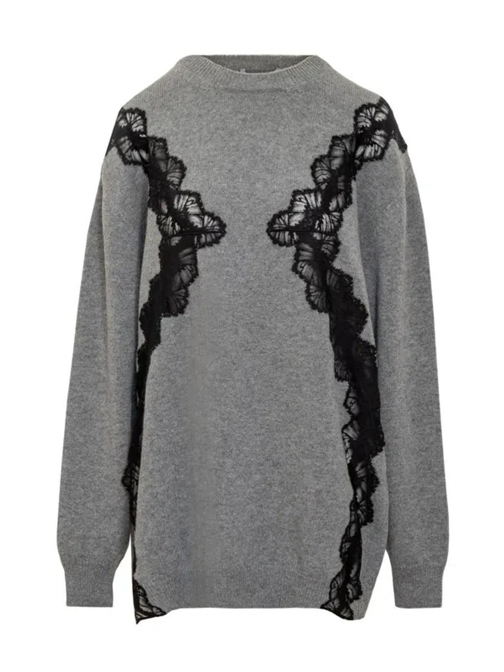 Cut-out Sweater In Grey Product Image