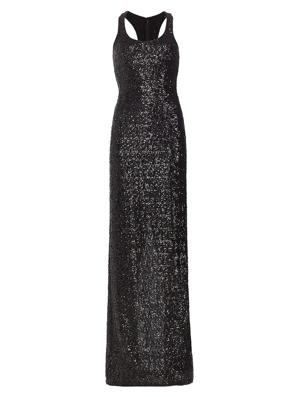 Michael Kors Collection Sequin Racerback Gown Product Image