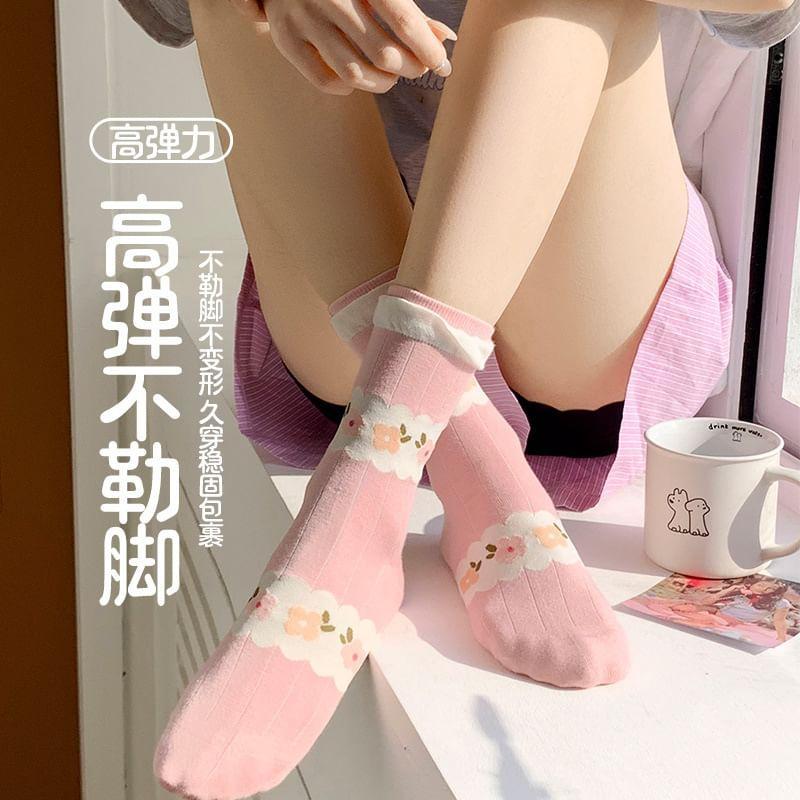 Pattern Crew Socks Product Image