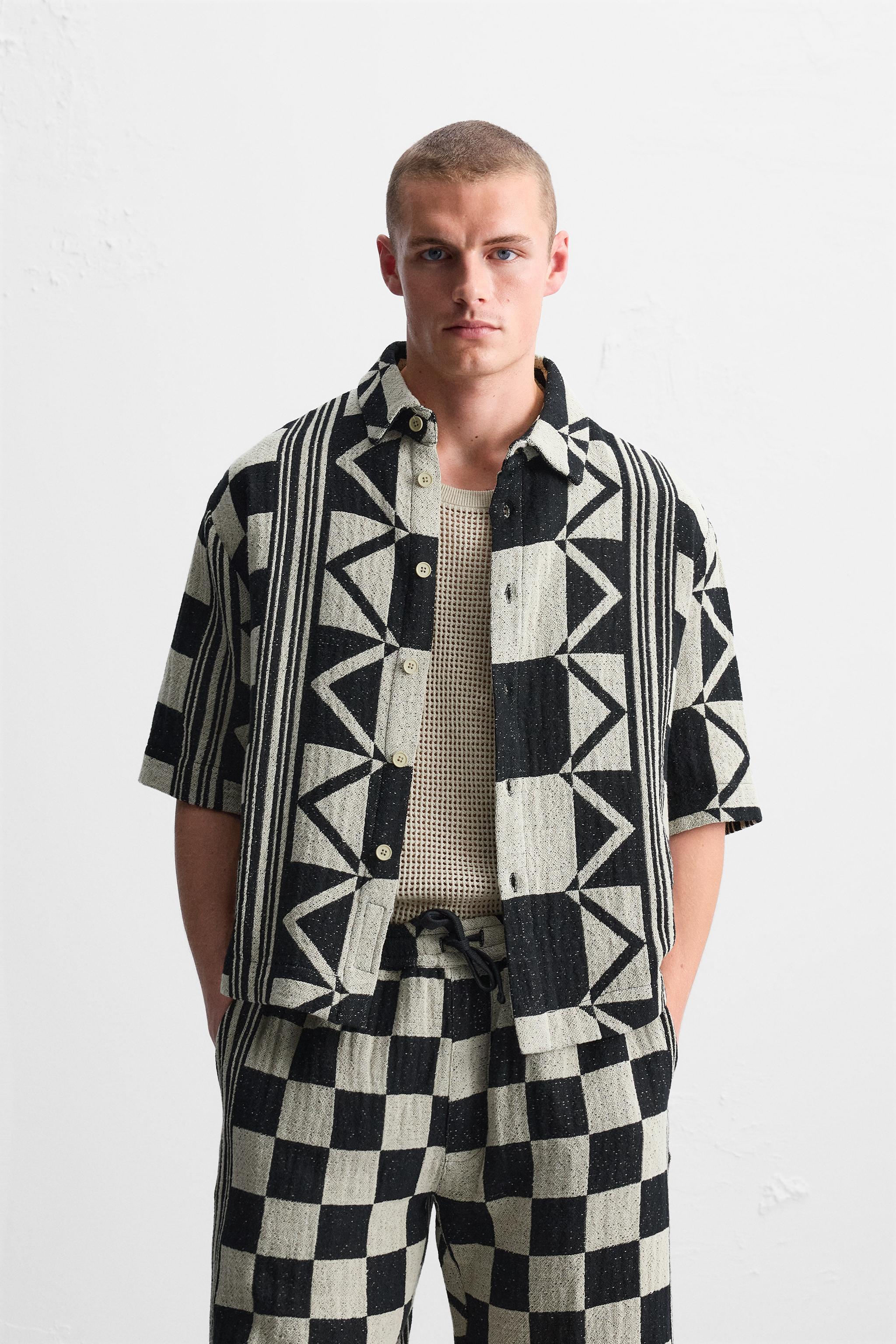 GEOMETRIC JACQUARD SHIRT Product Image