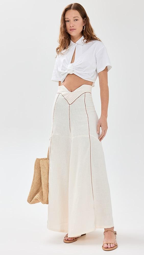 Culthera Eterno Sol White Skirt | Shopbop Product Image