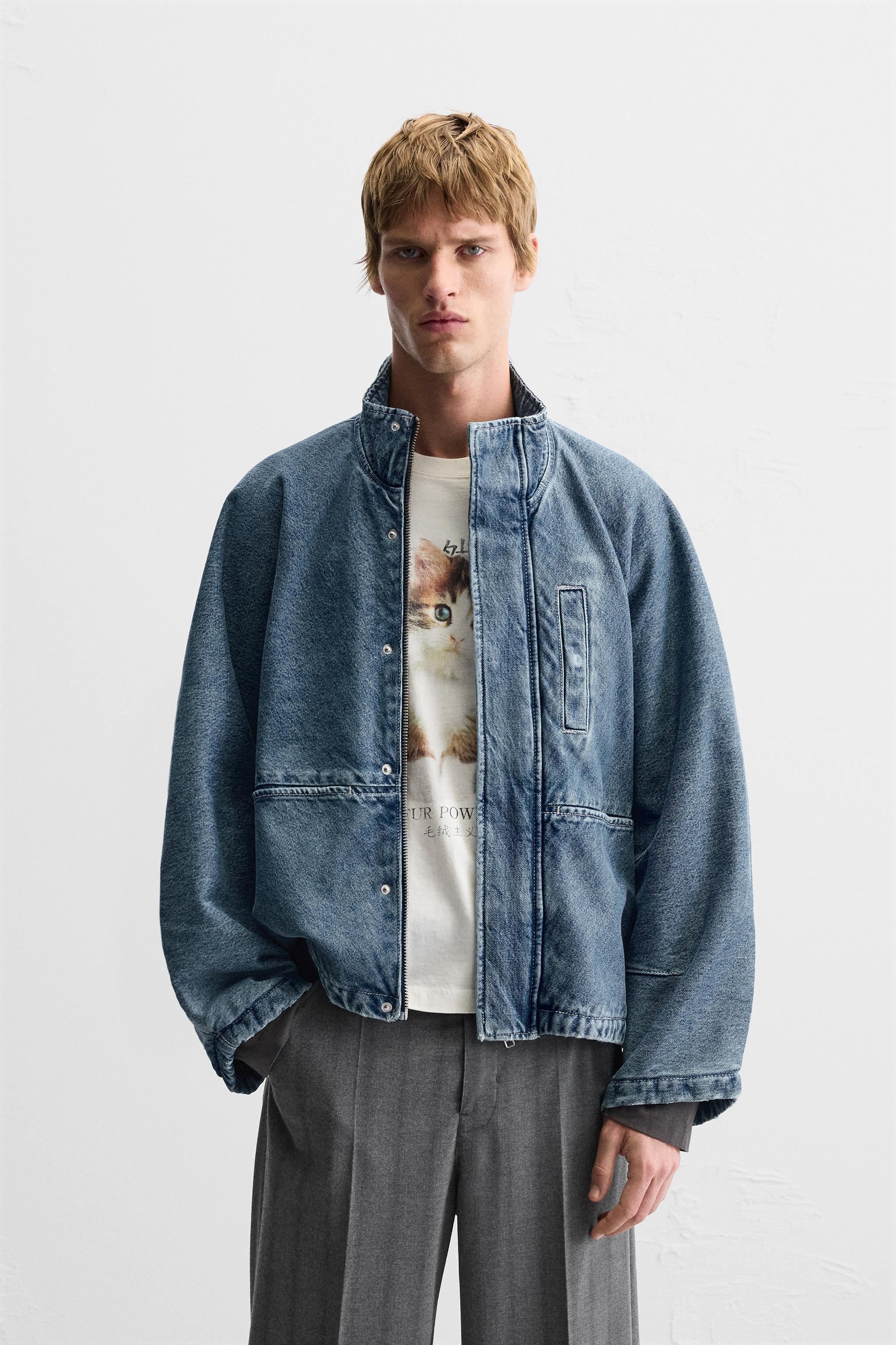 RELAXED FIT DENIM JACKET Product Image