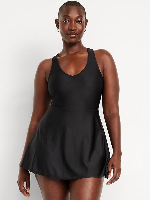 V-Neck Swim Dress Product Image