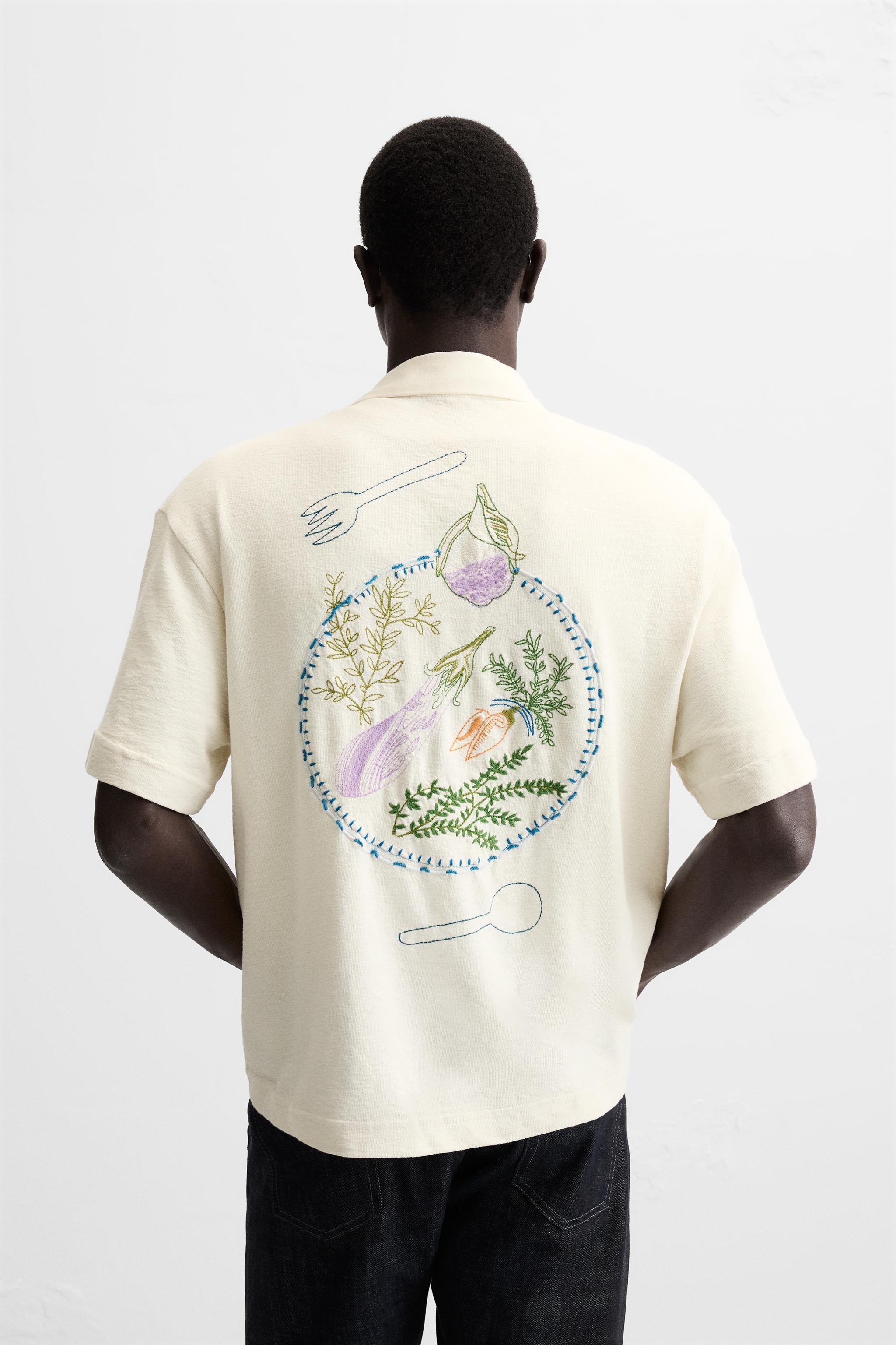 EMBROIDERED HERBS SHIRT Product Image