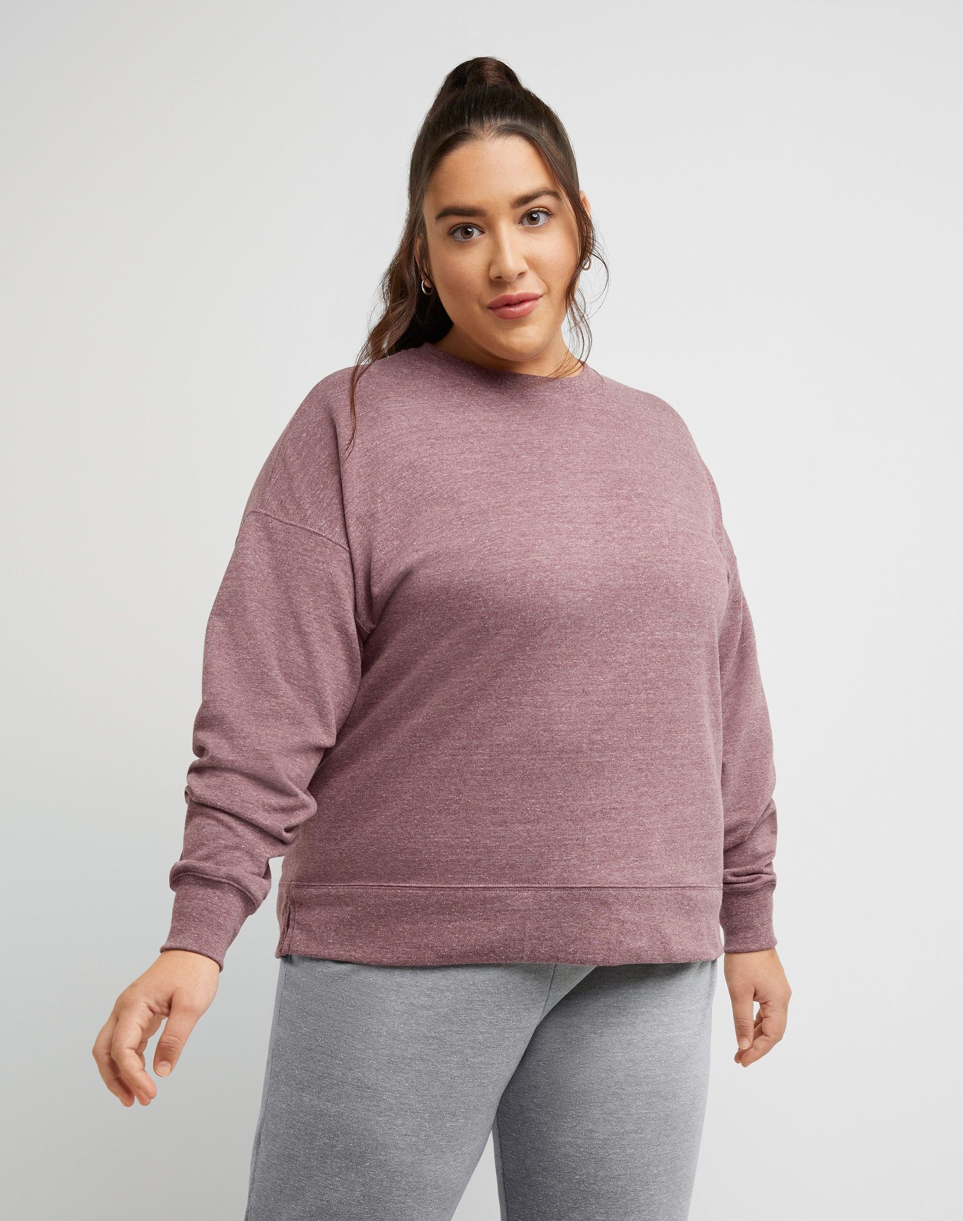 Hanes Originals Womens French Terry Sweatshirt (Plus Size) Allgood Gold 4X Product Image