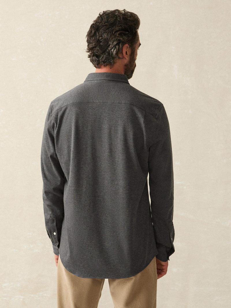 Coastline Knit Shirt - Charcoal Heather Twill Product Image