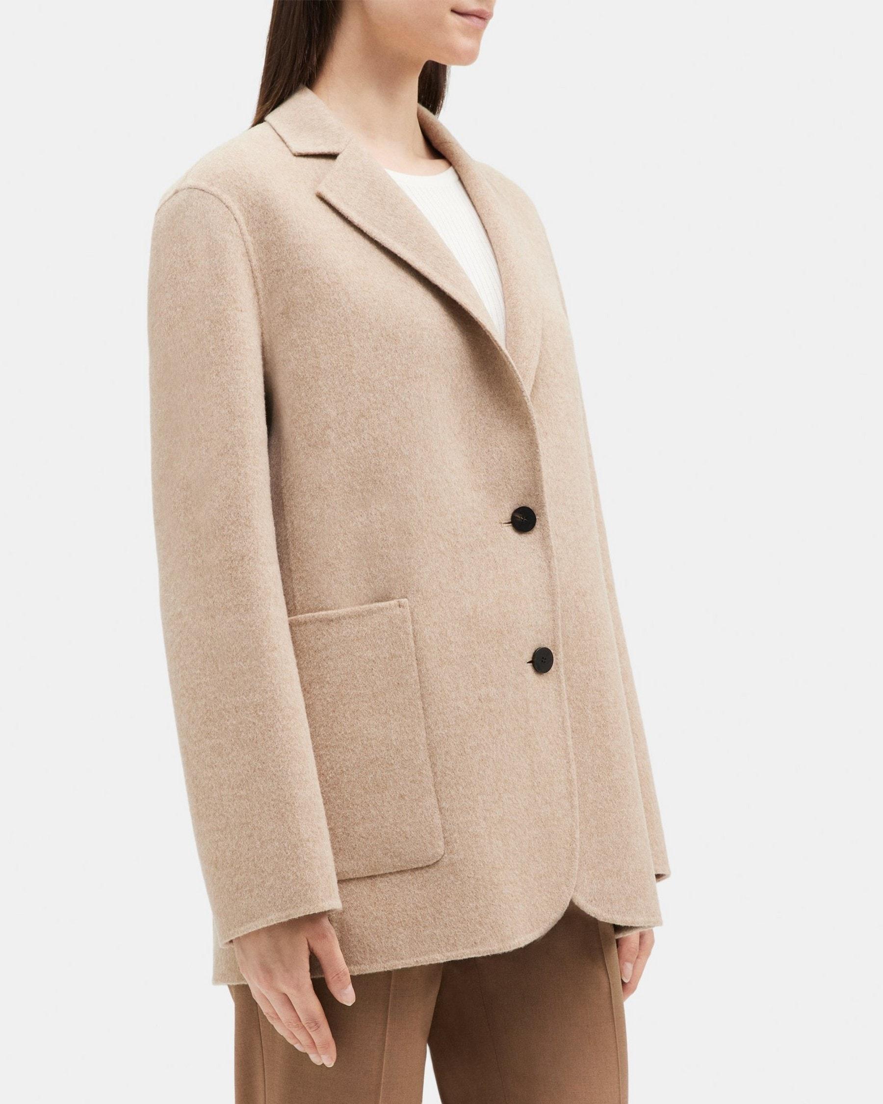 Oversized Blazer in Double-Face Wool-Cashmere Product Image