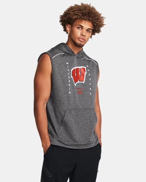 Mens UA Tech Terry Gameday Collegiate Sleeveless Hoodie Product Image